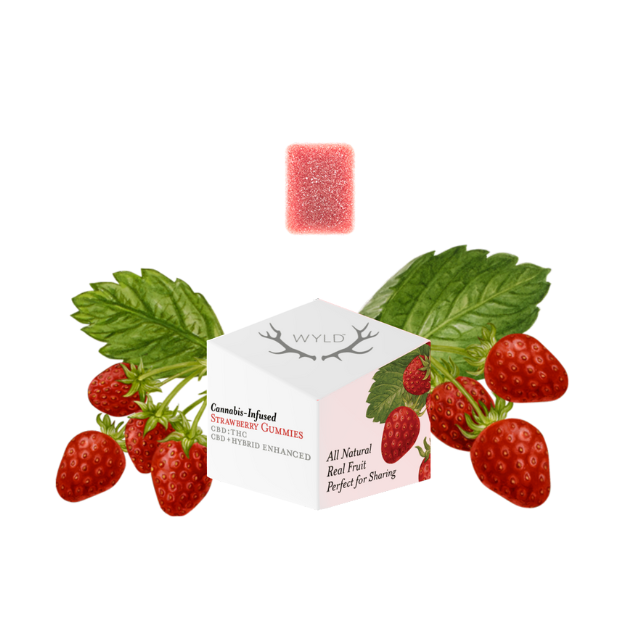 Photograph of product: 10CT- STRAWBERRY 20:1-CBD:TH-oui
