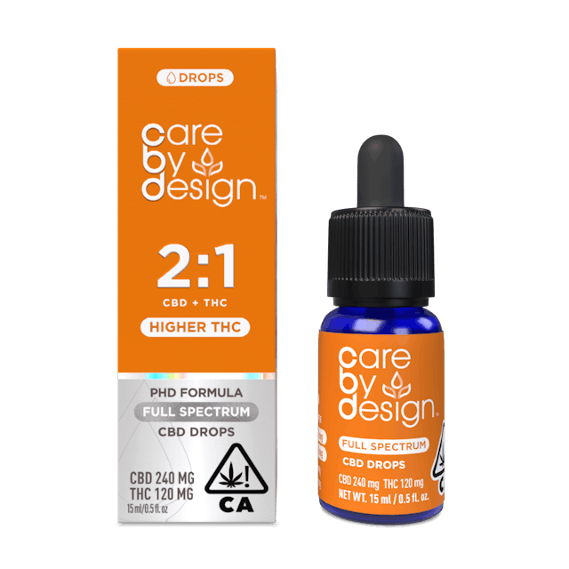 Photograph of Product: 2:1 Drops | Full Spectrum CBD | 15ml Tincture
