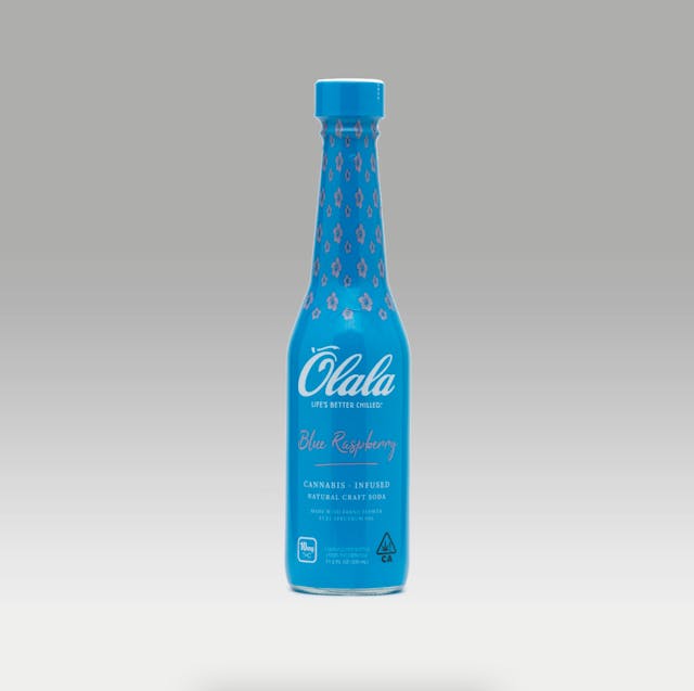 Photograph of product: Blue Raspberry 100mg Infused Soda - 