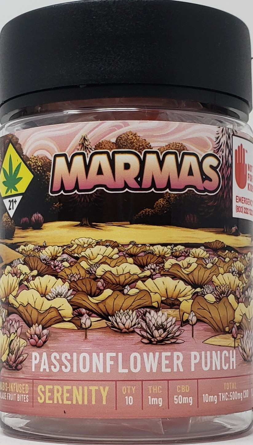 Photograph of product: MARMAS Passionflower Punch CBD (10pk)