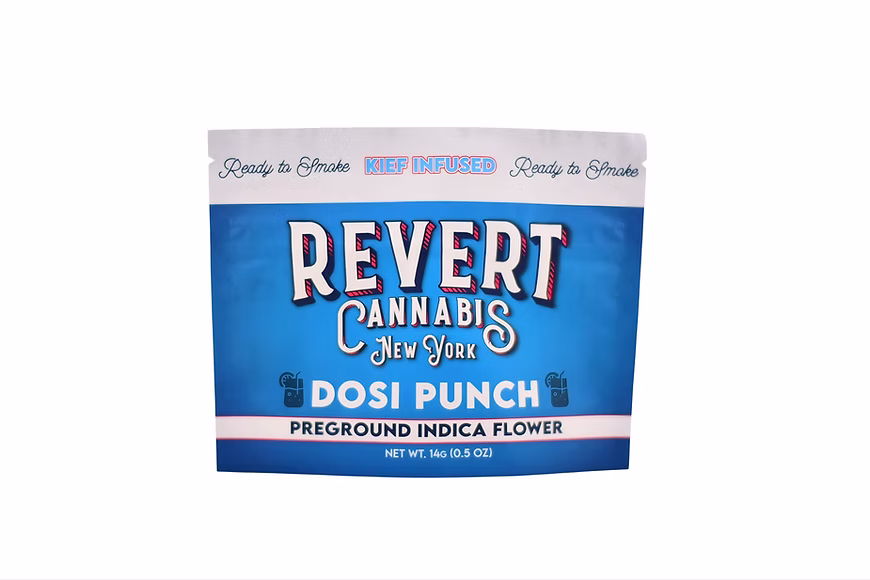 Photograph of product: Revert - Dosi Punch - Kief Infused Ground Flower - 14g