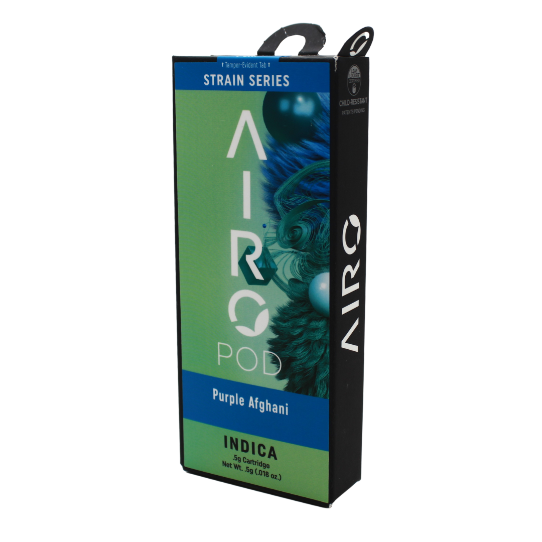 Photograph of product: Airo Purple Afghani Strain 0.5g Pod