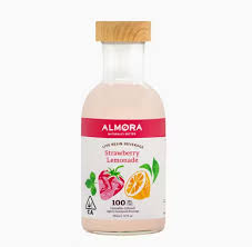Photograph of product: ALMORA FARMS | STRAWBERRY LEMONADE | LIVE RESIN BEVERAGE | 100MG