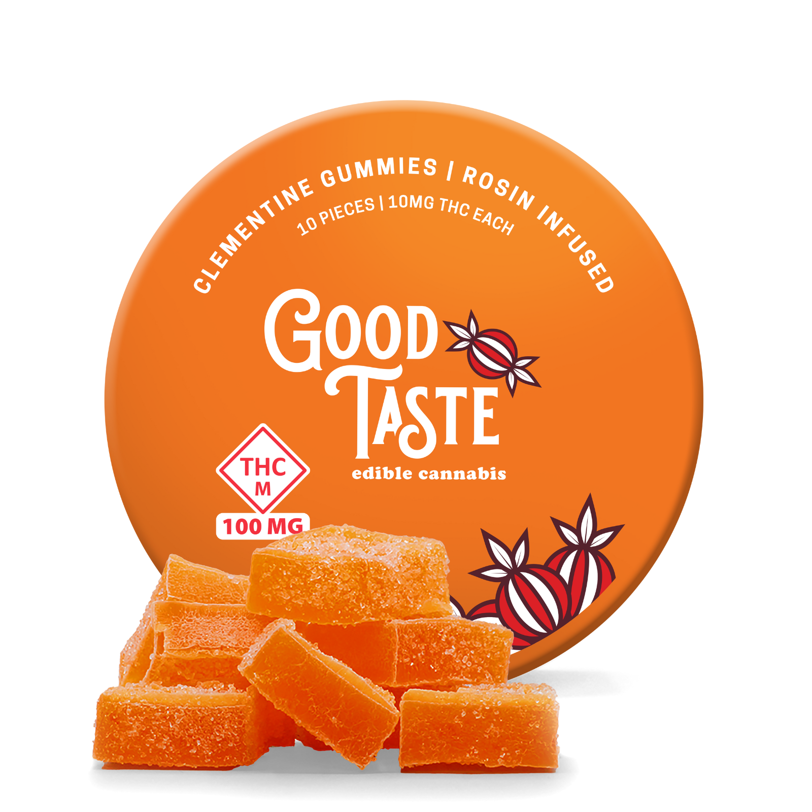 Photograph of product: Clementine Rosin Gummies 100mg