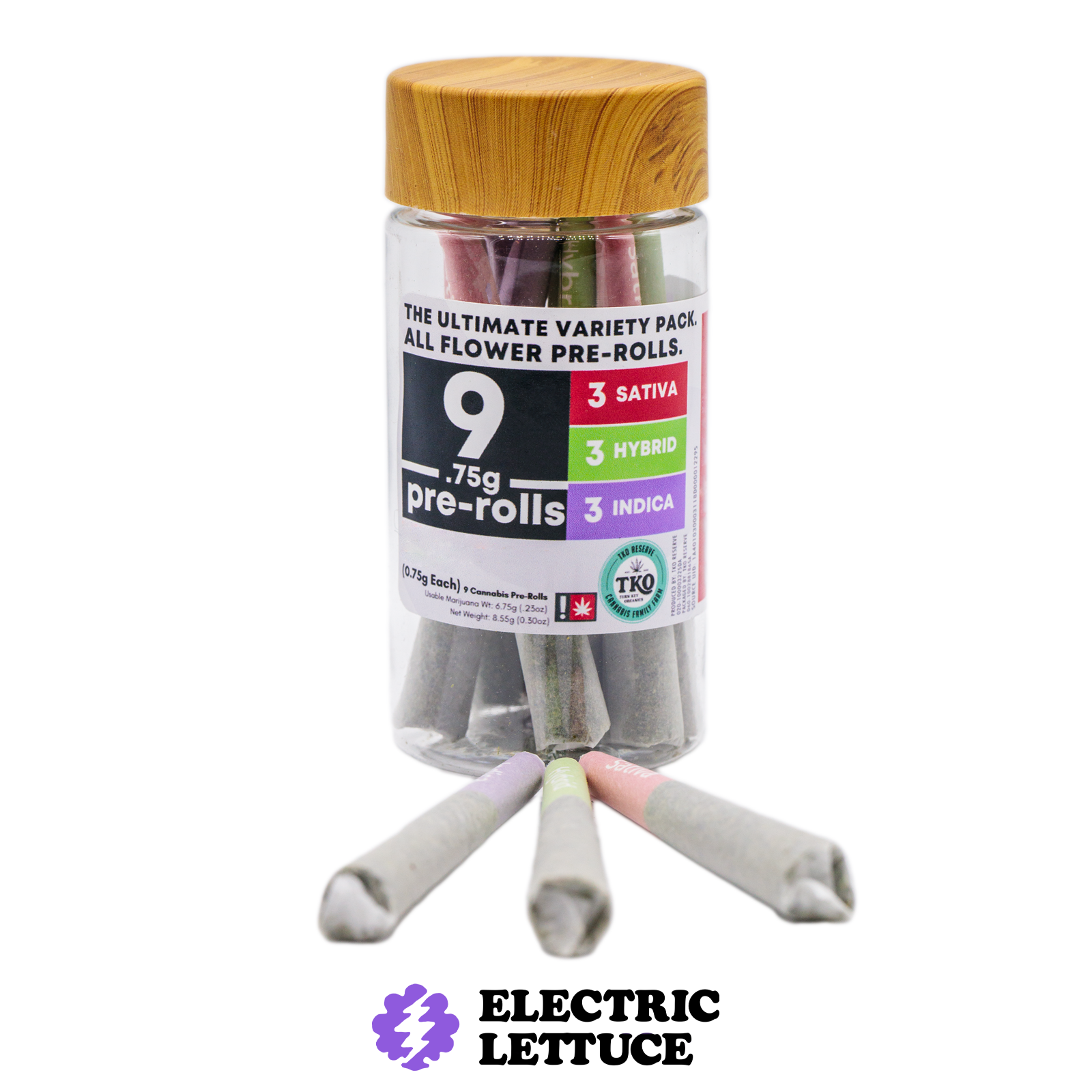 Photograph of product: TKO Reserve Laughy Taffy x Purple Drank x Ice Cream Cake 9pk Pre-Roll 0.75g