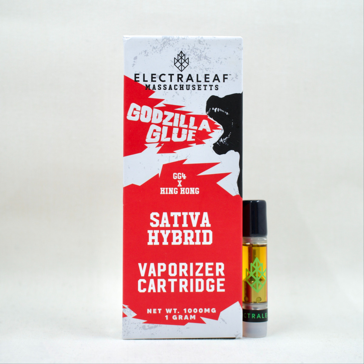 Photograph of product: Electraleaf 1g Vape Cartridge| Godzilla Glue