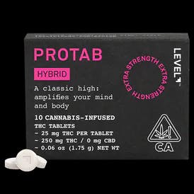 Photograph of product: Level Protab - Edible - Hybrid (250mg)