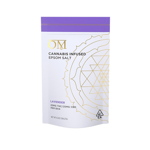 Photograph of product: OM Living | Lavender Epsom Salt (25mg TH-oui/CBD)