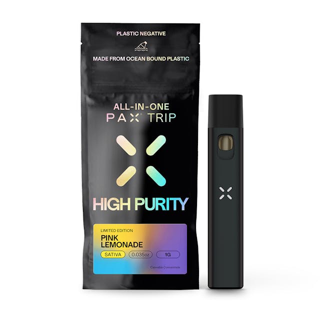 Photograph of product: PAX - Pink Lemonade – Trip High Purity AIO -  1g - 