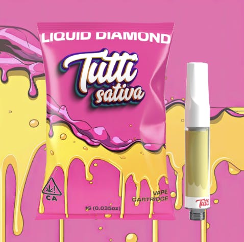 Photograph of product: Yuzu Flambe Liquid Diamond Vape Cartridge 1g - Sales Floor