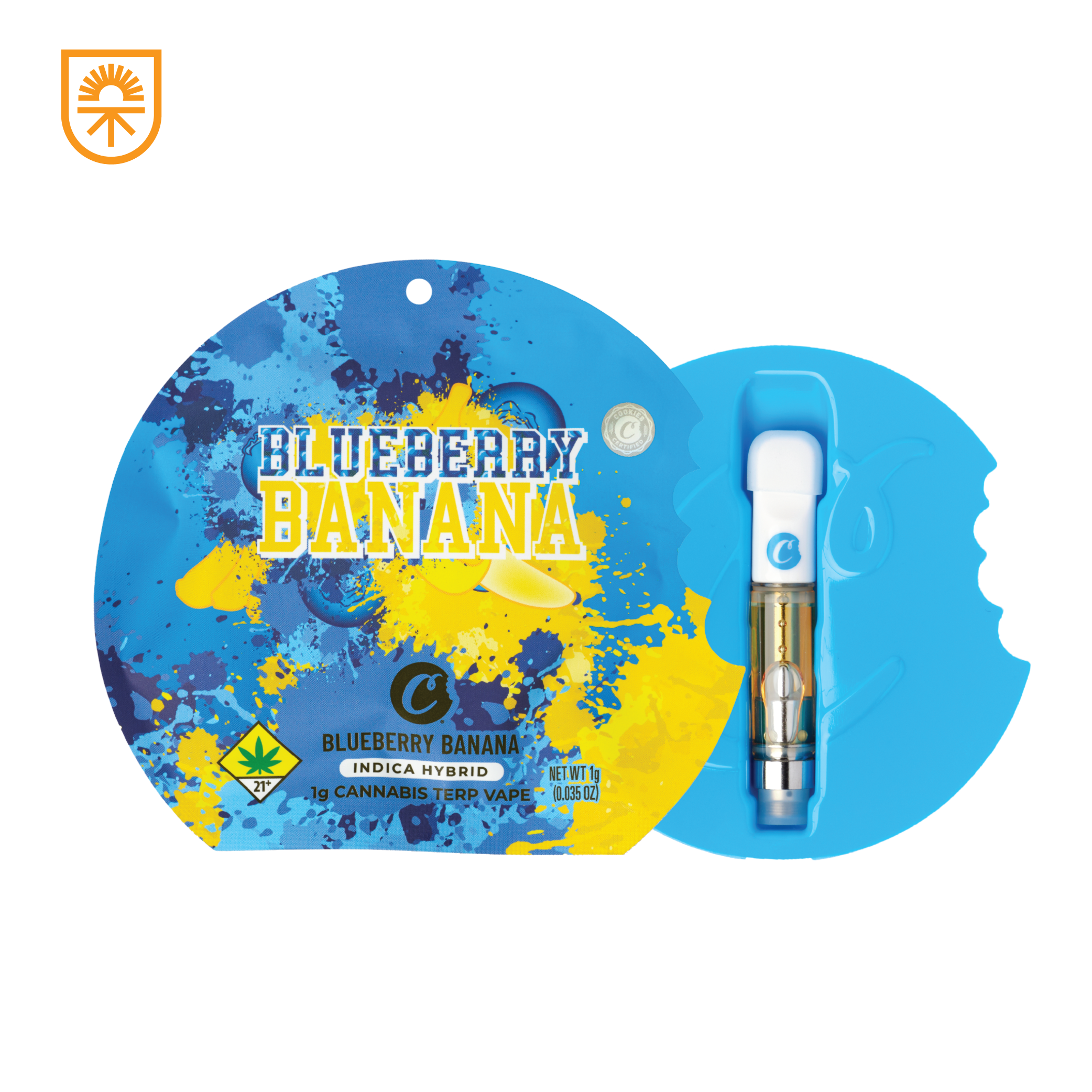 Photograph of Product: Blueberry Banana - Natural Terps - Cartridge - 1g