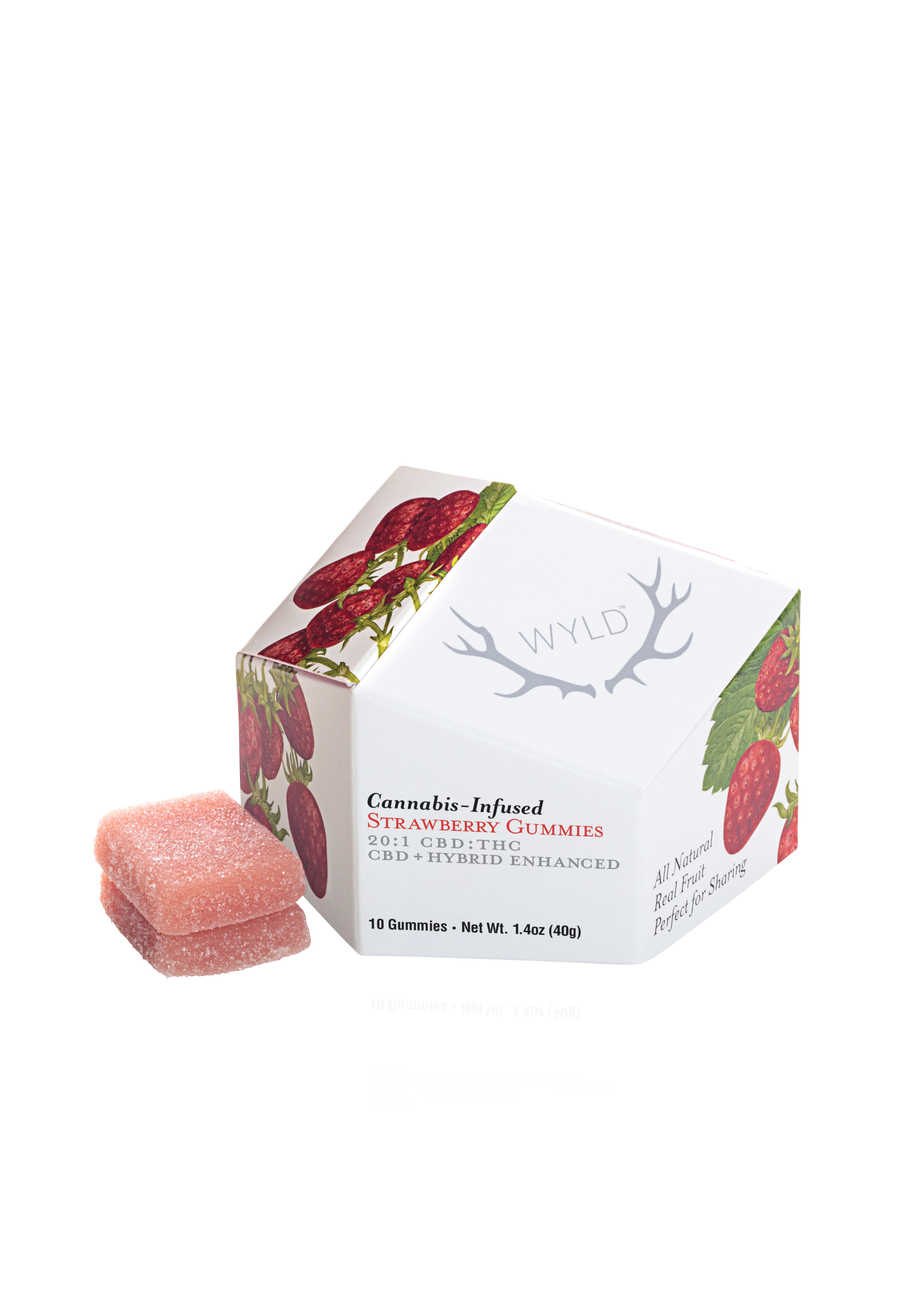 Photograph of product: 20:1 Strawberry Gummies [H] | 100mg
