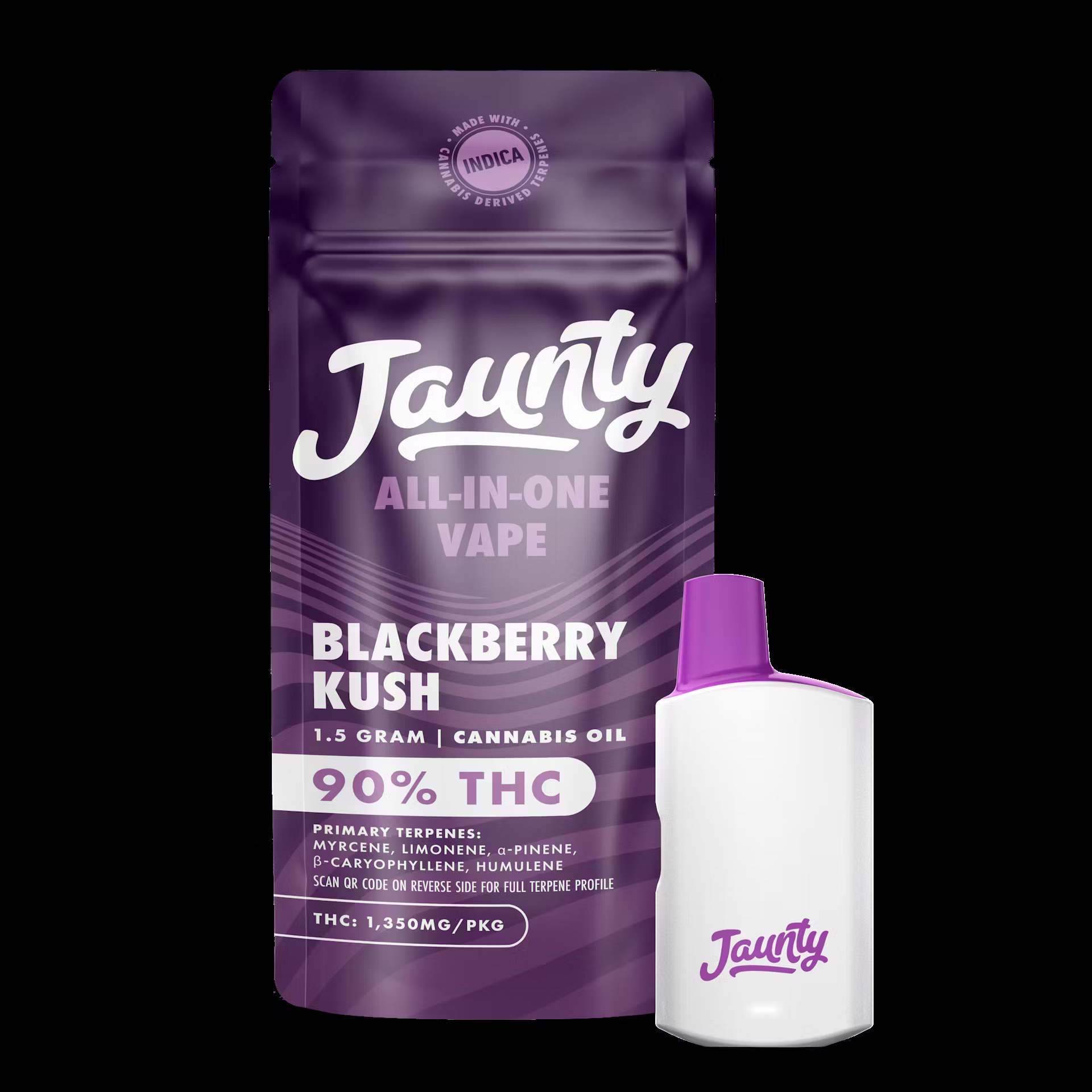 Photograph of product: Jaunty - Blackberry Kush - 1.5g Vape