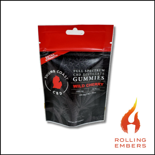 Photograph of product: Thumb Coast | Wild Cherry | CBD Gummies