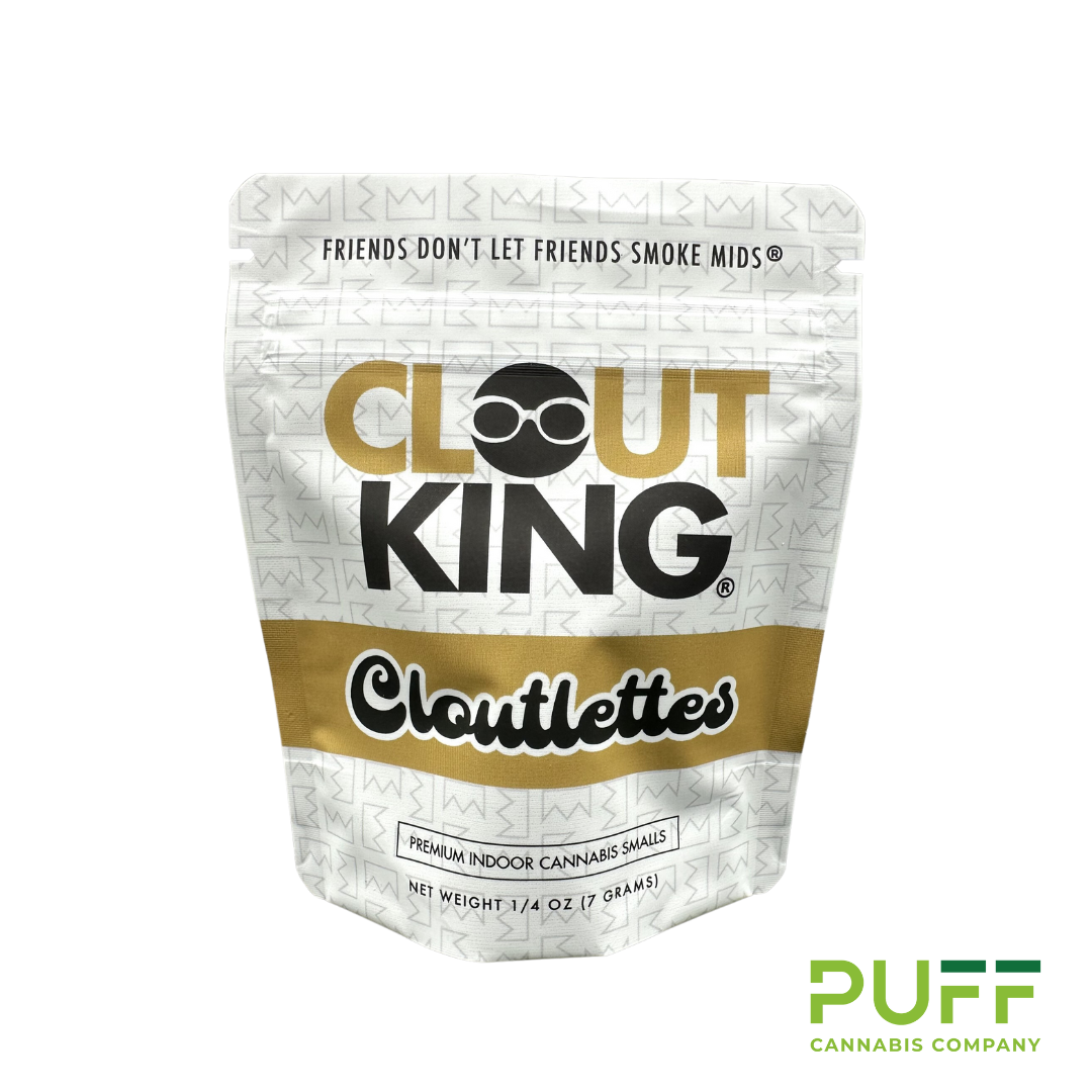 Photograph of product: Clout King Prepackaged Flower Smalls | Peanut Butter & Terdz - 7g