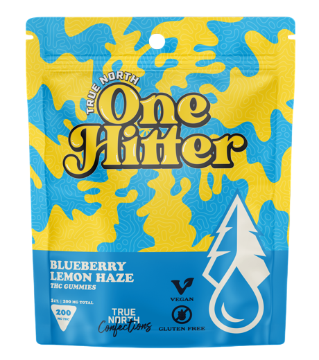 Photograph of Product: True North Blueberry Lemon Haze One Hitter Gummy | 200mg