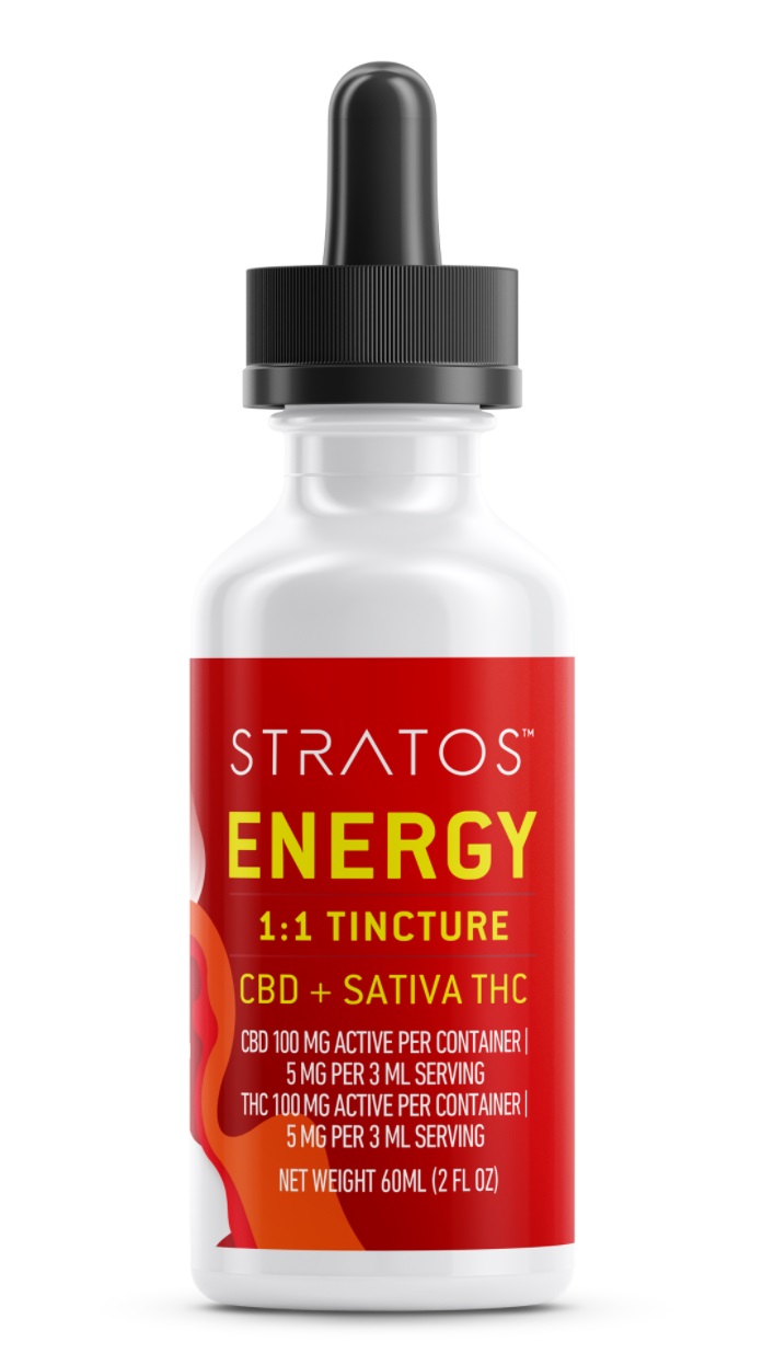 Photograph of product: Stratos Tincture Energy Tangerine 1:1 100mg