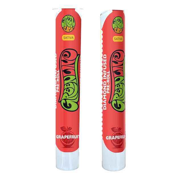 Photograph of product: Grapefruit - Diamond Infused Pre-roll - 