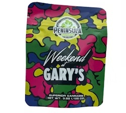 Photograph of product: Peninsula Gardens Weekend at Garys Pre-Packed 1/8th - 3.5g