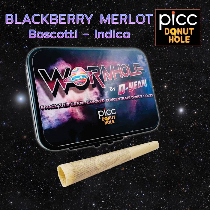 Photograph of product: O-YEAH! | Blackberry Merlot Boscotti | Infused Pre-Roll 5pk | Oui'd