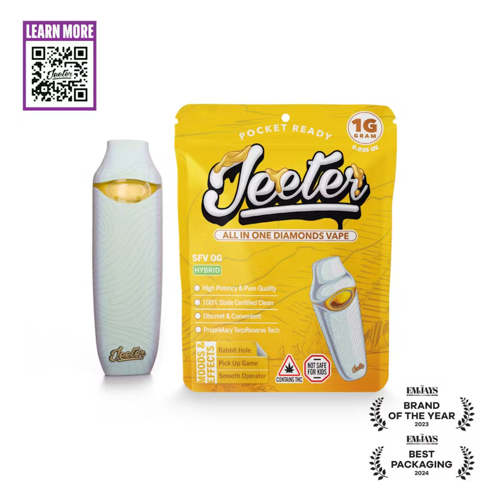 Photograph of product: 1000mg All In One Vape | SFV OG | Jeeter