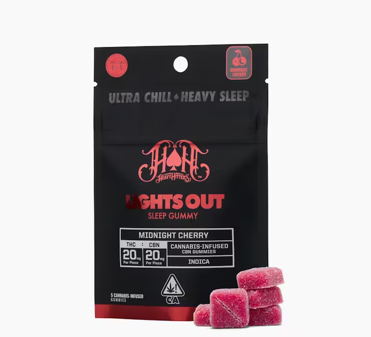 Photograph of product: Midnight Cherry Gummies 1:1 Thc:Cbn 100mg