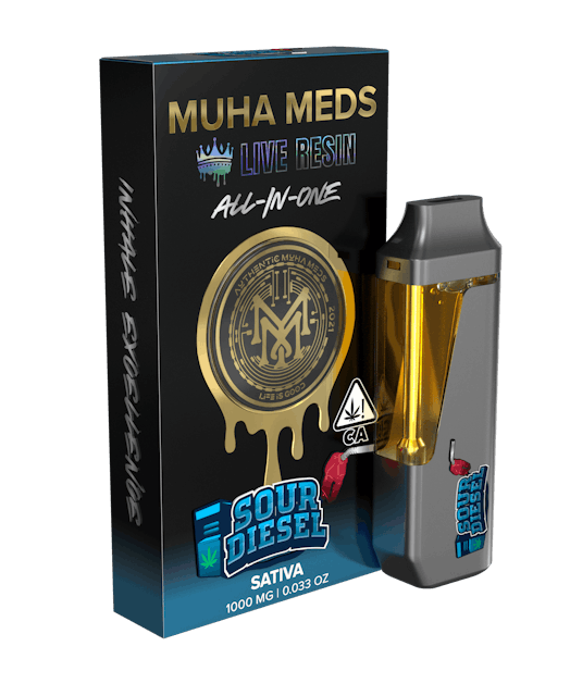 Photograph of product: Live Resin-Sour Diesel-All in One Vape-1g - 