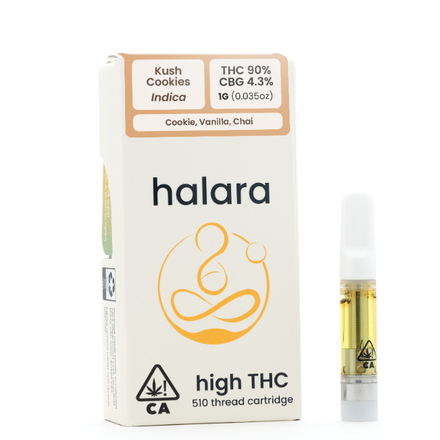 Photograph of Product: Kush Cookies (I) HIGH THC Full Spectrum CARTRIDGE 1g - Halara