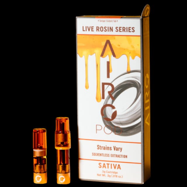 Photograph of product: Banana Bomb 1g Live Rosin Pod - 