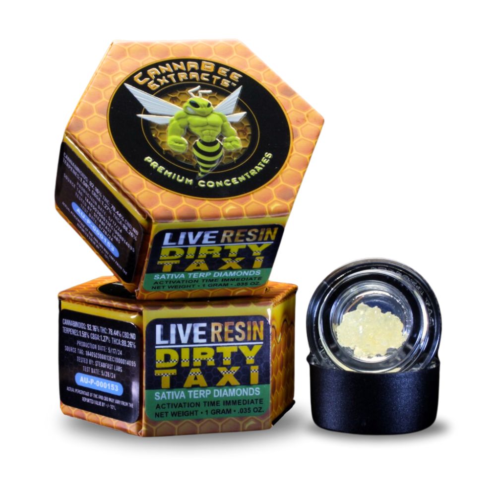 Photograph of product: CannaBee x Medical Greens - Dirty Taxi - Live Resin Terp Diamonds - - Oui'd Dom