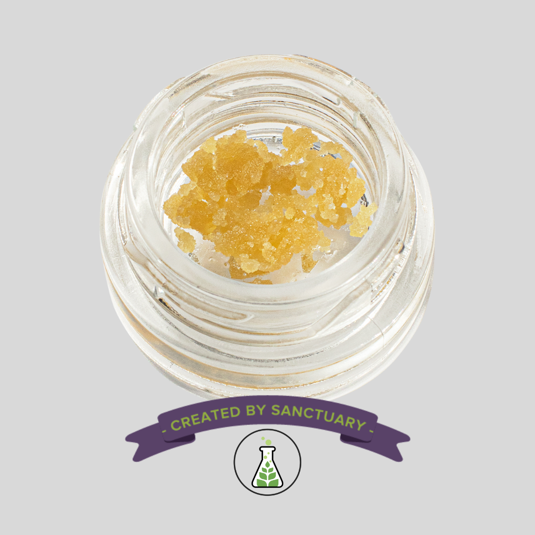 Photograph of product: 0.5g Crumble Strange Faces