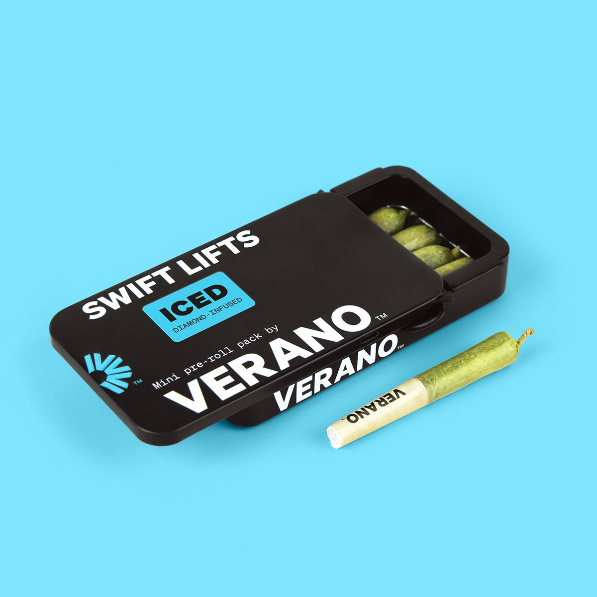 Photograph of product: Yum Yum I 2.5g I 5 Pack I Infused Pre Rolls I Reserve Iced Swift Lifts I Verano