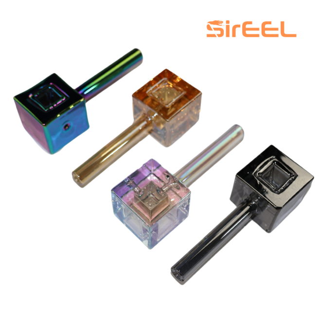 Photograph of product: SirEEL | Pipe | 4.5" Shapes Test Series Iridized | Assorted Colors