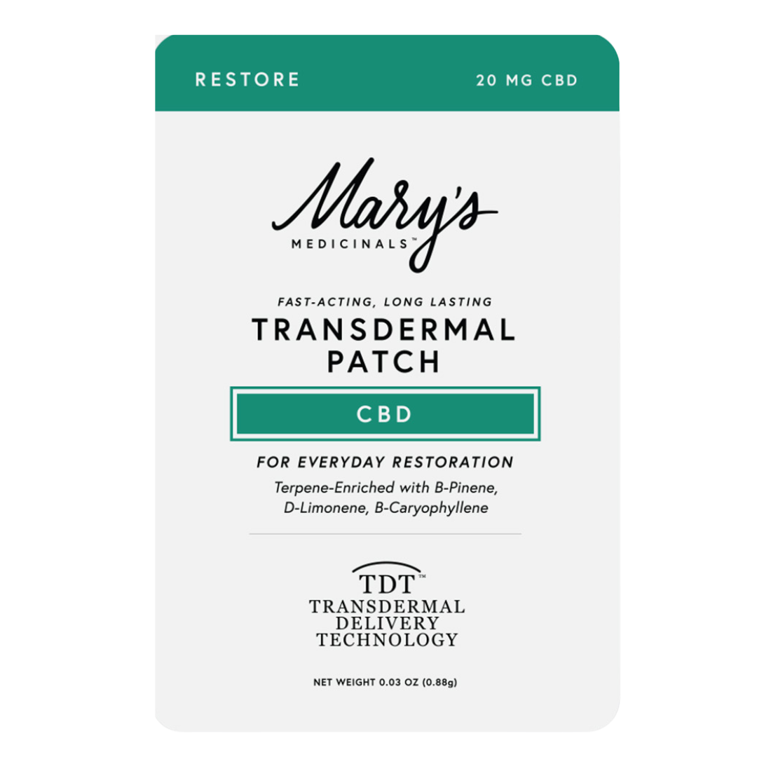 Photograph of product: Mary's Medicinals | CBD Restore Transdermal Patch | Topical | 20mg CBD