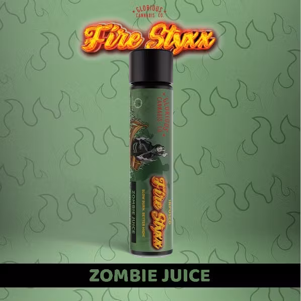 Photograph of product: Zombie Juice (H) Infused "Fire Styxx" PRJ 1g
