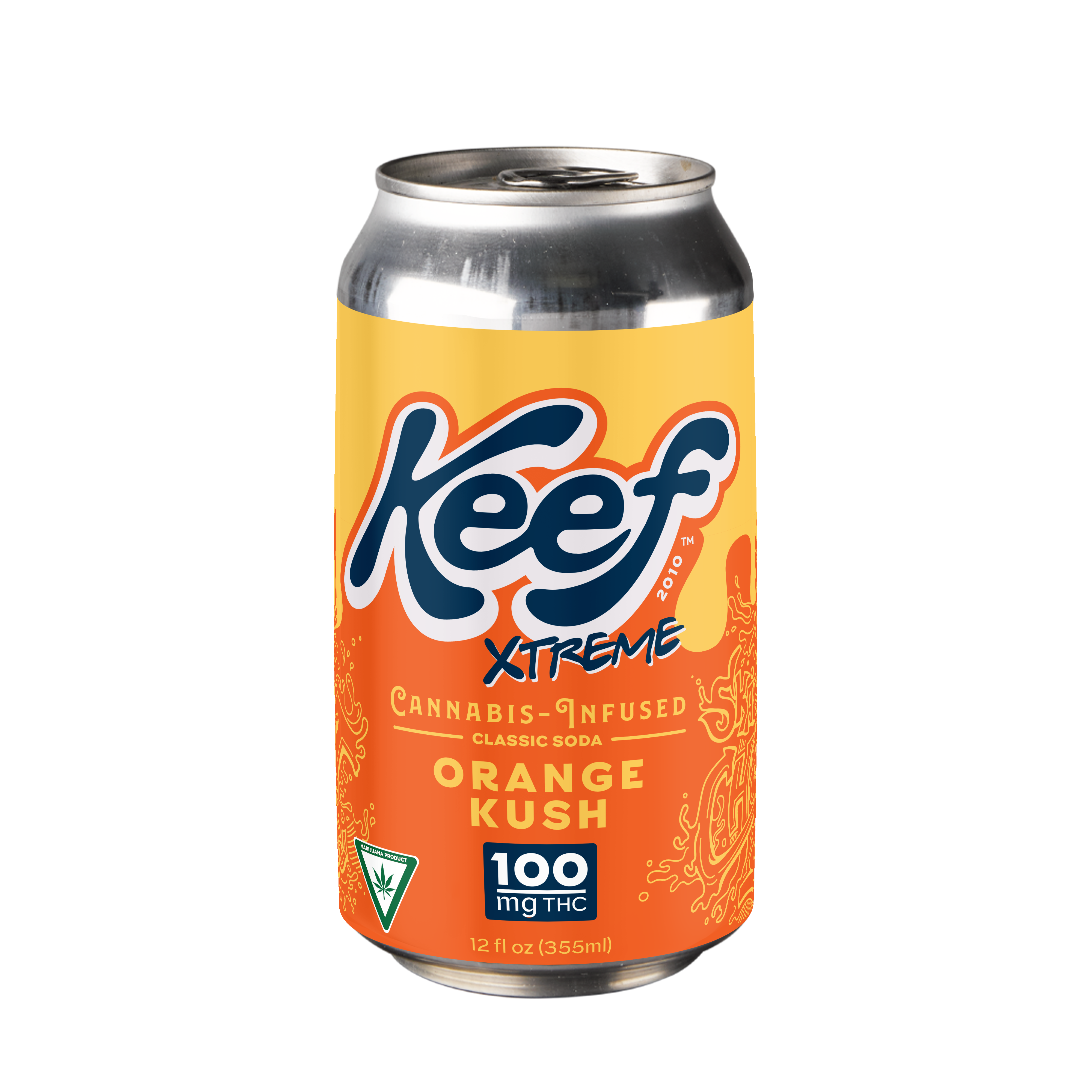 Photograph of product: Keef Orange Kush Infused Soda 100mg THC