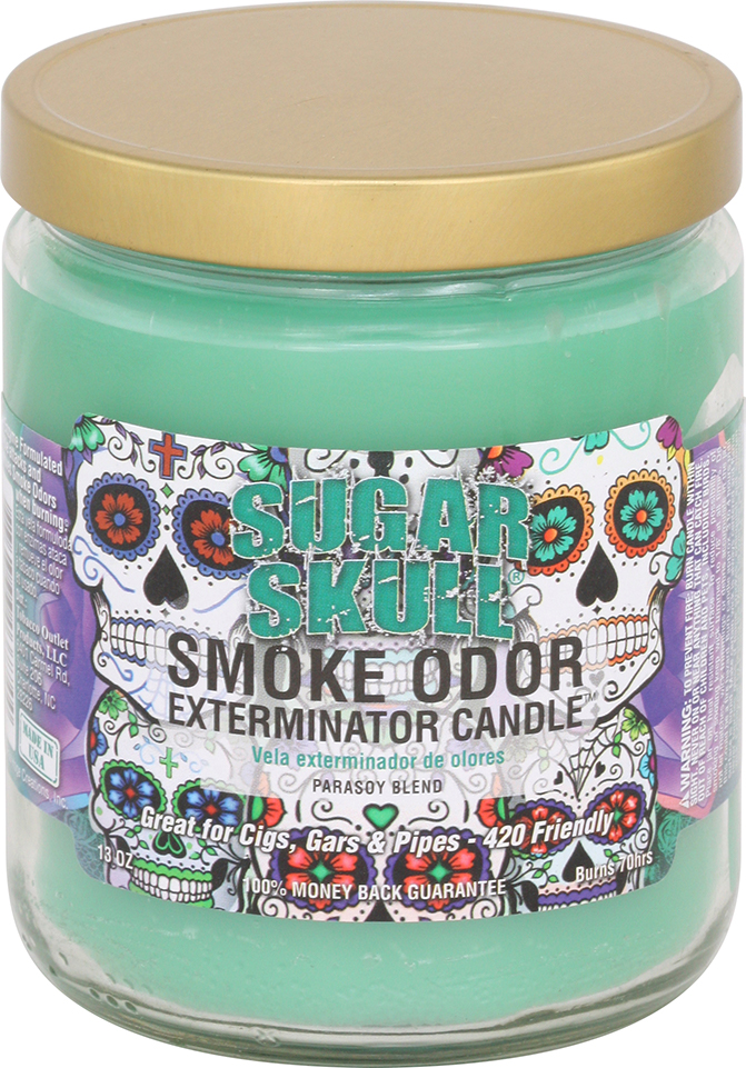 Photograph of Product: Smoke Odor Exterminator 13oz Jar Candle - Sugar Skull