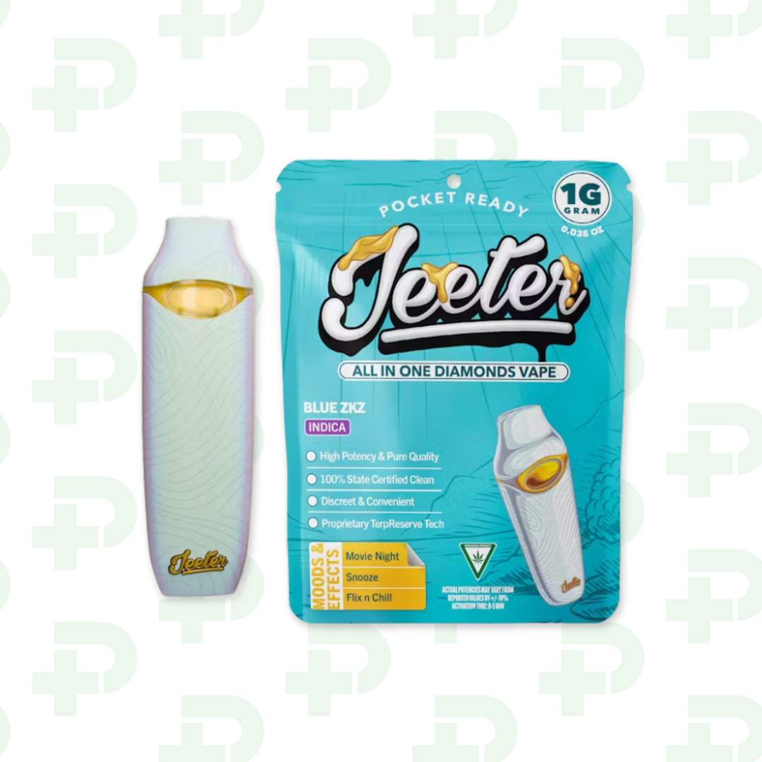 Photograph of product: Jeeter Liquid Diamond Disposable - Blue ZKZ