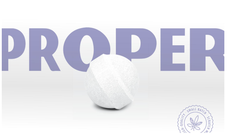 Photograph of product: Proper | Bath Bomb - 100mg TH-oui : 100mg CBD