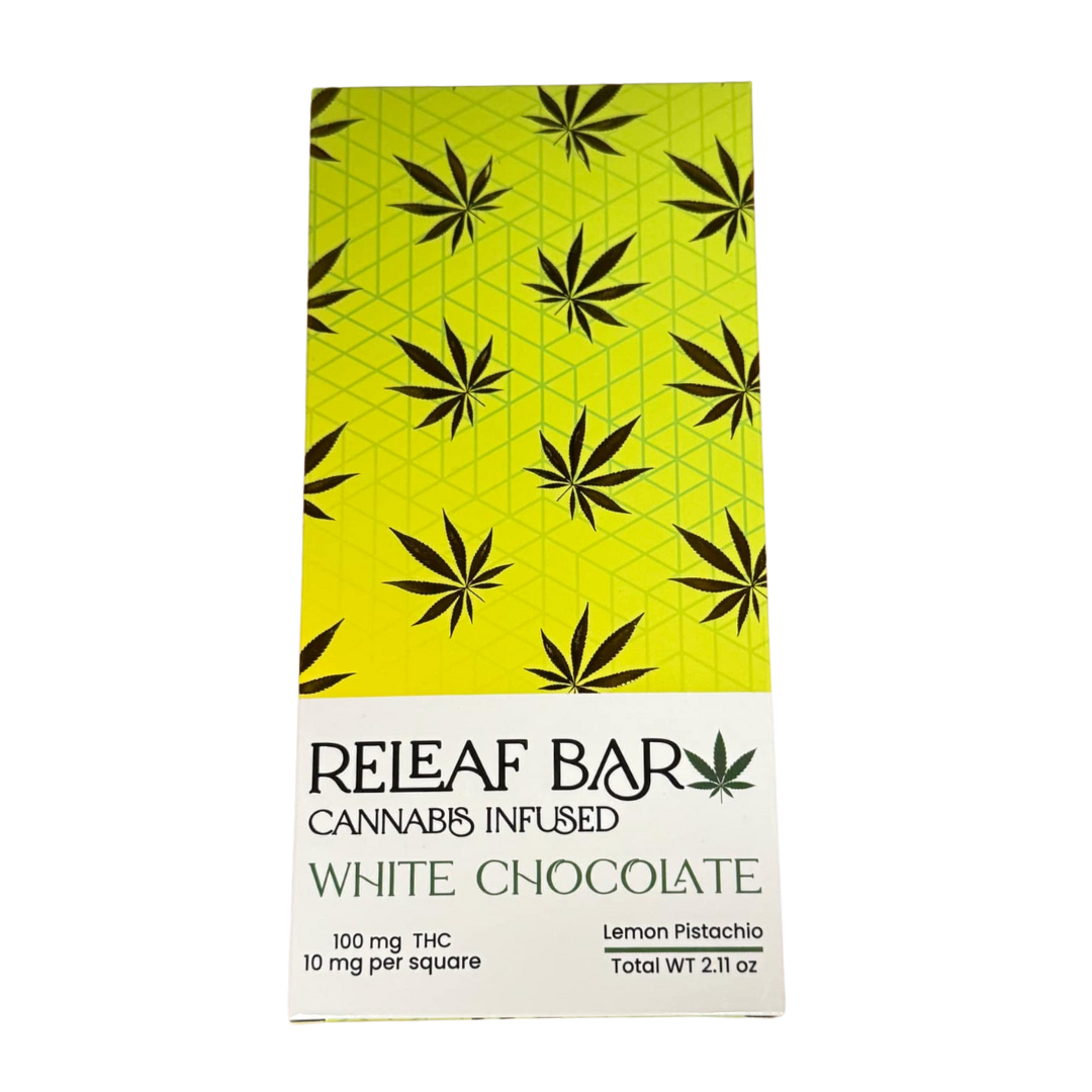 Photograph of product: Lemon Pistachio White Chocolate
