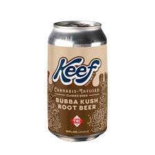 Photograph of product: Keef 10mg Bubba Kush Root Beer Soda - 10mg - (12oz Can)