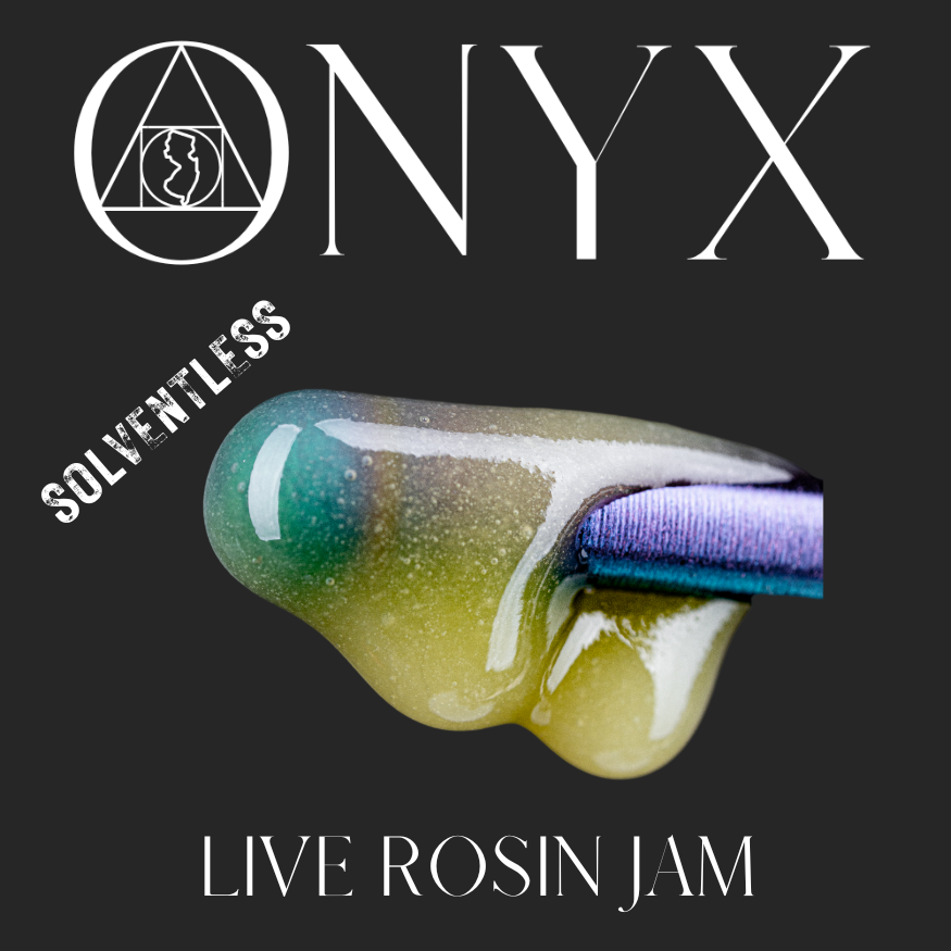 Photograph of product: Onyx | Nightcharmer | Live Rosin Jam | 1g