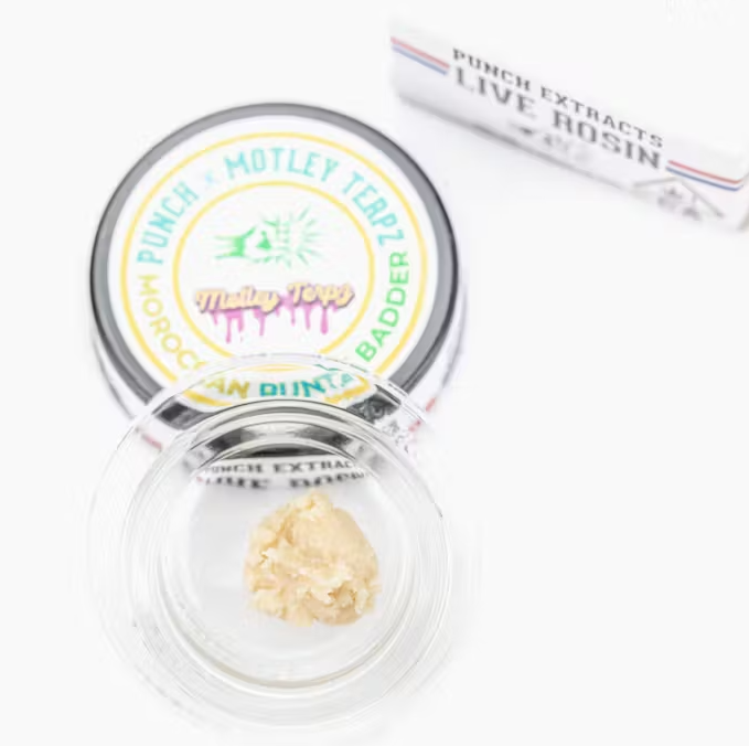 Photograph of product: Punch Extracts Moroccan Runtz Tier 4 Live Rosin