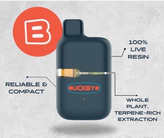 Photograph of product: Buckeye - Live Resin - Disposable - Mint Condition (H) - 1g