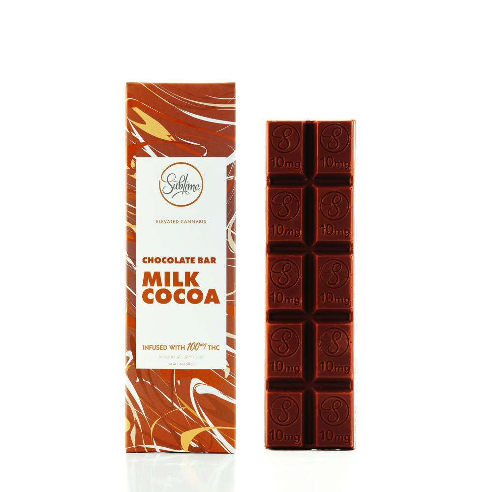 Photograph of product: MILK CHOCOLATE BAR 1000MG
