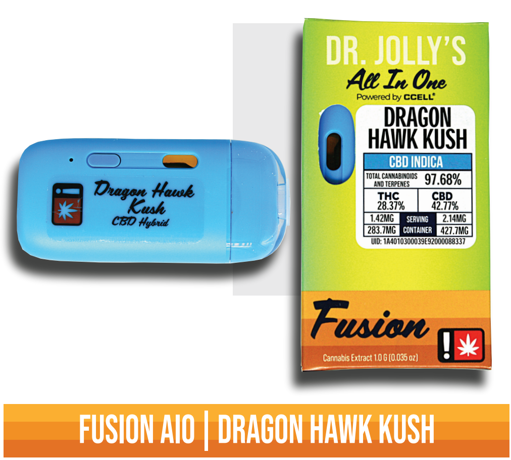 Photograph of product: 2:1 Dragon Hawk Kush Fusion Disposable
