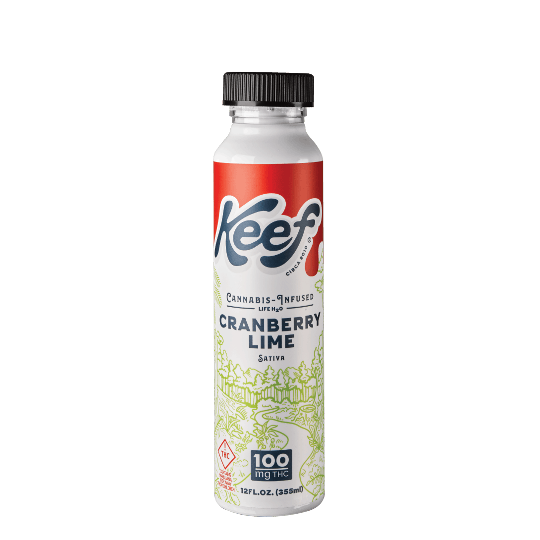 Photograph of product: Keef Cola H2O Cranberry Lime Drink 100mg (S)
