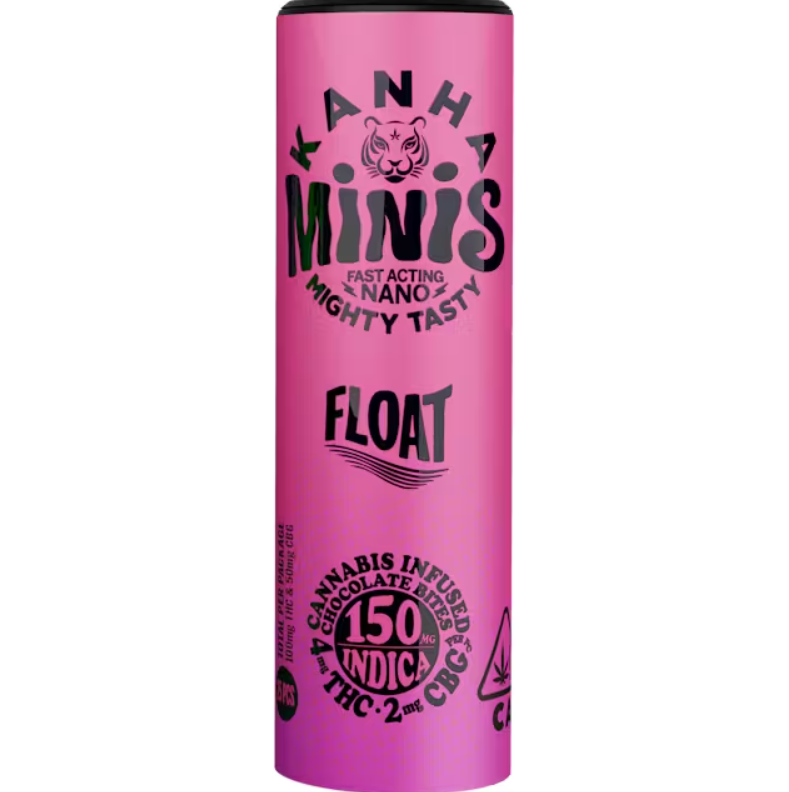 Photograph of product: KANHA MINIS CBG CHOCOLATE BITES - FLOAT