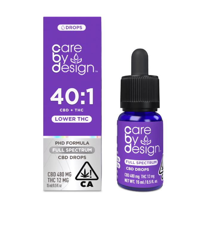 Photograph of product: 40:1 Full Spectrum CBD Drops TINCTURE - Care by Design