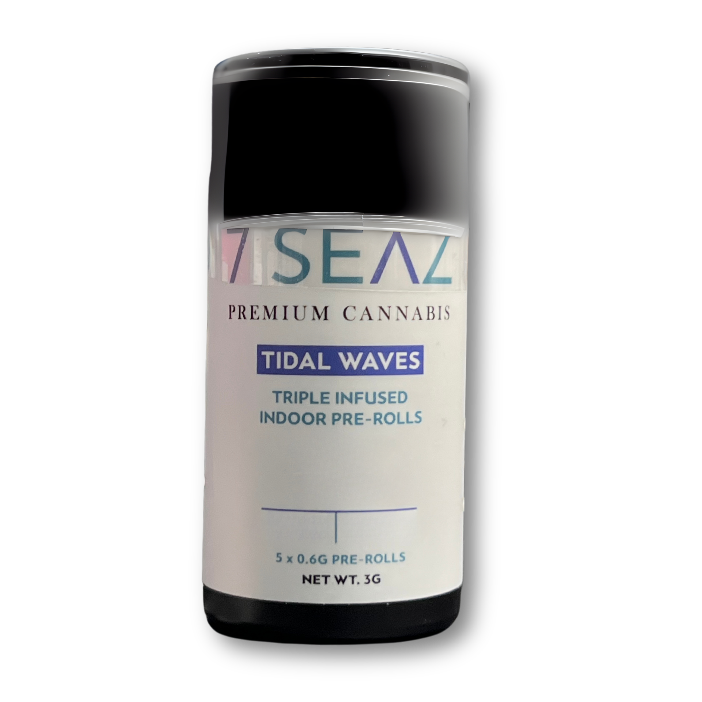 Photograph of Product: 7 SEAZ - Tidal Waves Apricot Kush Triple Infused Indoor Prerolls 5pk  - 3g
